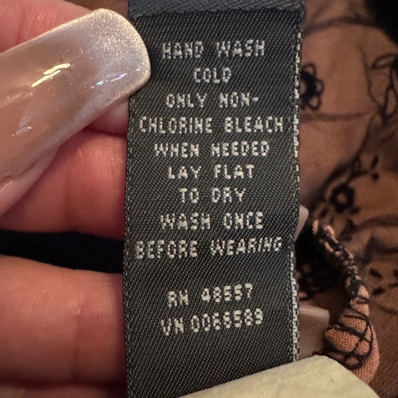 Hillard & Hanson Black & Cinnamon Sleeveless Bustier Style Tank Top - Picture 6 of 13